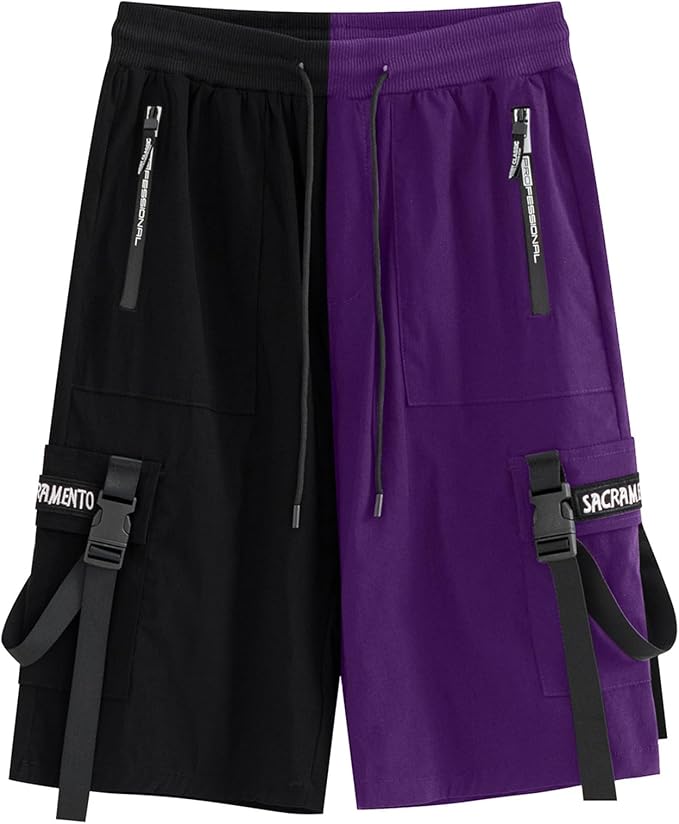 XYXIONGMAO Men's Joggers Techwear Black Hip Hop Cargo Shorts Streetwear Sweatpants Cargo Pants for Men - Image 4