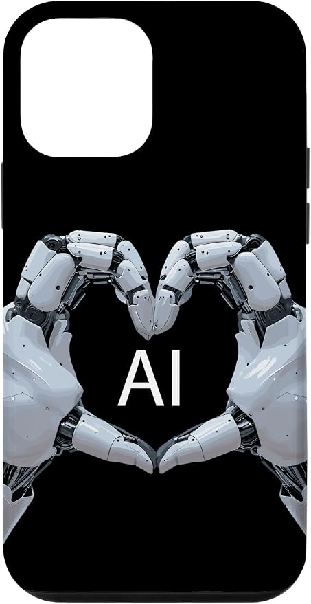 iPhone 12 mini Love AI, Artificial Intelligence, robot hands Case by Unknown