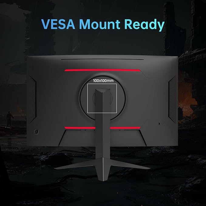 KTC 32 inch 240Hz Curved Gaming Monitor, 1080P Curved Monitor 1ms, H32S17F | 1500R, Adaptive Sync, HDR10, 125%sRGB, HDMI 2.0 x2 & DP1.4 x1, VESA, Tilt Adjustable, for Xbox PS5 Switch, Black - Image 7