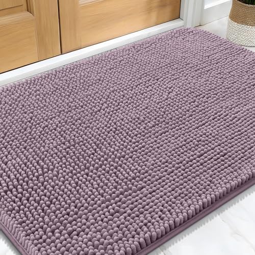 OLANLY Dog Door Mat for Muddy Paws 32x20, Super Absorbent Chenille Mud Mat by OLANLY