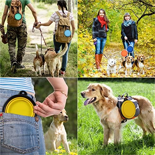 ME.FAN Collapsible Dog Bowl for Travel (12oz), 6 Pack - Image 5