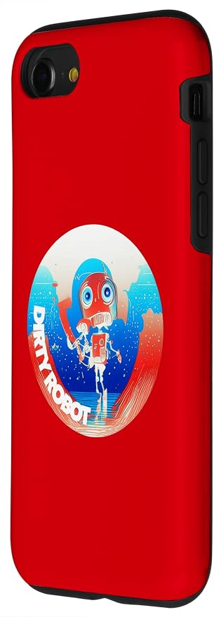 Dirty Robot my computer friend brand AI computing code cobot Case for iPhone SE (2020) / 7 / 8 - Image 2