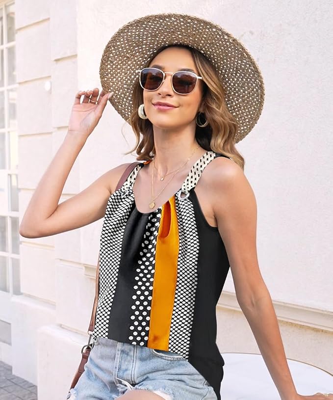 Disamer Womens Tank Tops 2026 Loose Fit Casual Summer Spaghetti Strap Trendy Spring Cute Lace Sleeveless T Shirts - Image 5