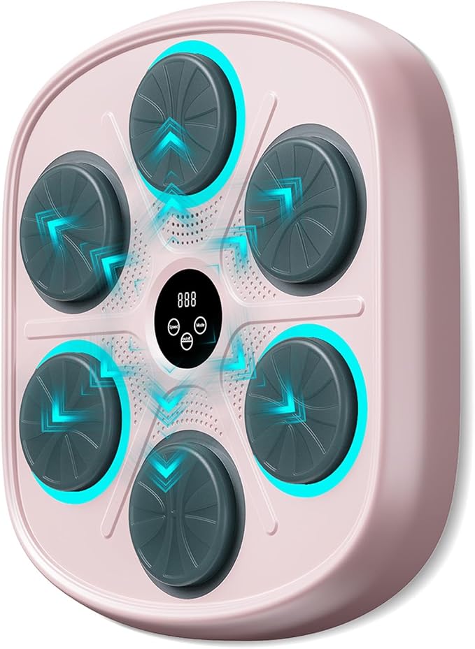 OurStarry Smart Music Boxing Machine for Adults and Kids, Wall Mounted Punching Trainer with Boxing Gloves, LED Electronic Target, 9 Modes and 9 Speeds, Home Gym Workout Equipment - Image 9