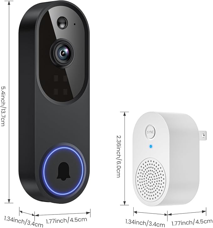 Orbitell 1080p Wireless Wi-Fi Video Doorbell Camera with Two Way Audio, Night Vision, Cloud Storage, Smart AI Motion Detection, Support 2.4GHz Wi-Fi only - Image 8
