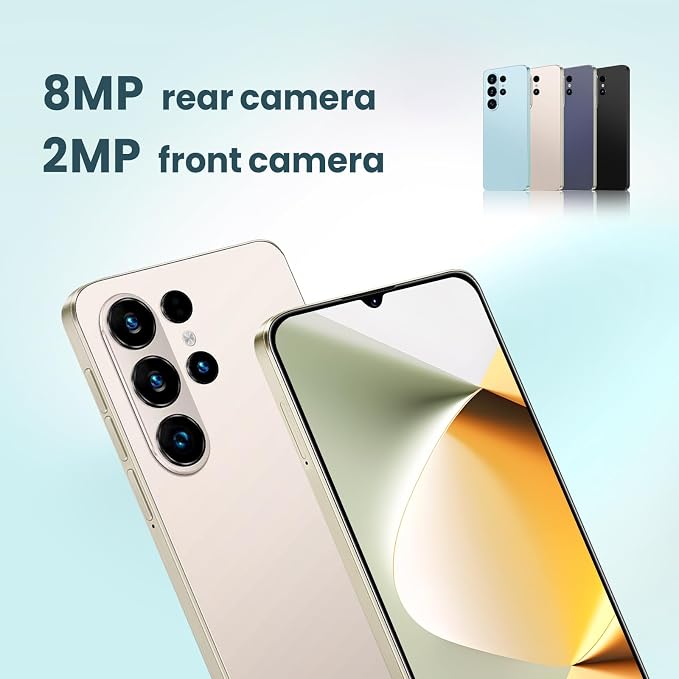 Unlock Phone, 4G Network Android Phone, 6.3-inch Screen, 2GB RAM+16GB ROM/TF 128GB, Dual SIM Cards, Dual Cameras, Suitable for Novice Users (deep Purple) - Image 7