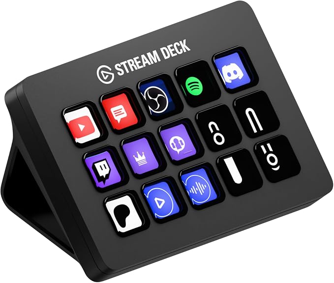 Elgato Stream Deck MK.2 Studio Controller, 15 Macro Keys | Trigger actions in OBS, Twitch, YouTube and more, Visual feedback, Hundreds of plugins, Works with Mac and PC by Elgato
