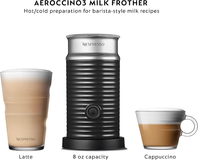 Nespresso Vertuo Pop+ Coffee Machine with Milk Frother, Mango Yellow | Yellow coffee and espresso maker by De'Longhi with compact design. Aeroccino3 frother bundle for hot or cold foam drinks. - Image 5
