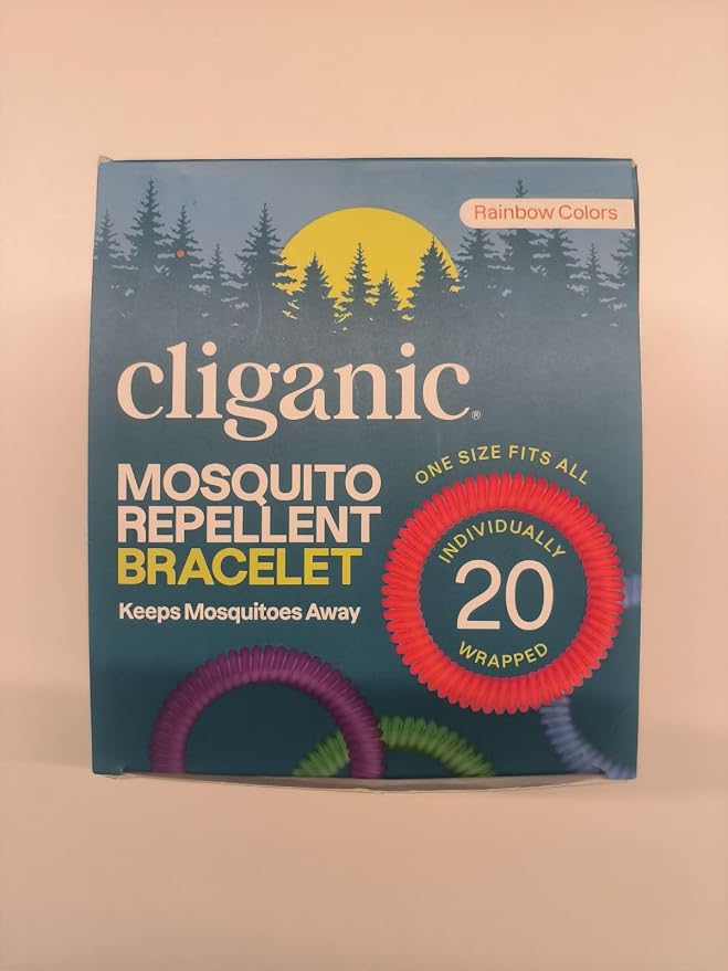 Cliganic 20 Pack Mosquito Repellent Bracelets for Adults & Kids (Rainbow Colors) - Natural DEET-Free Bands, Individually Wrapped - Image 7
