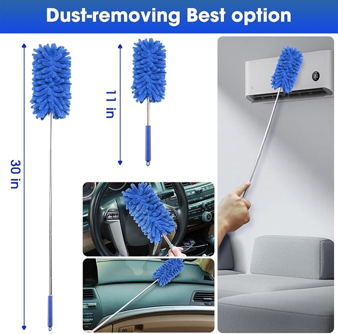 Car Cleaning Kit, Car Interior Detailing Kit with High Power Handheld Vacuum Cordless Rechargeable, Detailing Brush Set, Windshield Cleaner, Complete Auto Accessories for Men, Women Gift - Image 7