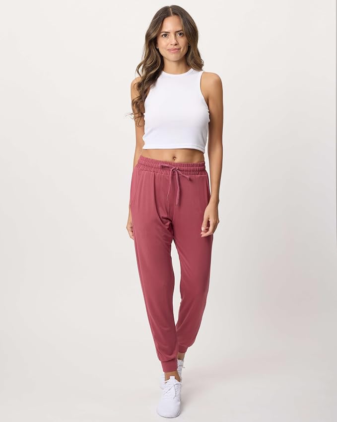 3 Pack Women's Lounge Joggers Sweatpant Active Athletic Yoga Workout Pocket | Available in Plus Size, Ladies Casual, Drawstring Gym Pants, Sleep Bottoms, Hiking, Running, Fitness, Exercise, Pajama, Soft - Image 6