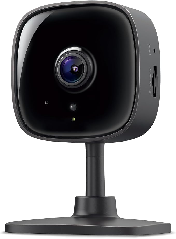 Tapo 1080P Indoor Wired Security Camera - Works as a Baby Monitor & Pet Camera, Motion Detection, 2-Way Audio, Siren, Night Vision, Subscription-Free Local Storage or Optional Cloud, C101 by Unknown