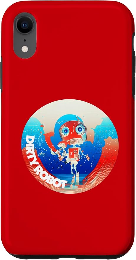 Dirty Robot my computer friend brand AI computing code cobot Case for iPhone XR by Unknown