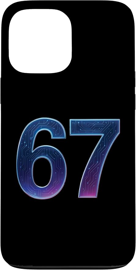 67 Meme Ai Quantum Number 67th Six Seven Tech Digital Future Case for iPhone 13 Pro Max by Unknown