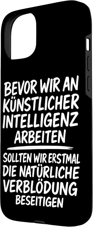 Fix Stupidity First – AI Can Wait Case for iPhone 15 Plus - Image 2