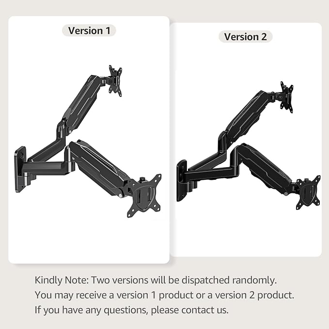 MOUNT PRO Dual Monitor Wall Mount for 13 to 32 Inch Screens, Wall Monitor Arm for 2 Monitors, Each Holds Up to 19.8lbs, Full Motion Wall Monitor Mount with VESA 75x75/100x100, Home Office Setup - Image 8