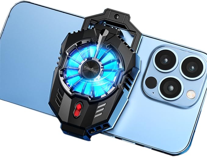 TRILINK Phone Cooler for Gaming, Universal Phone Cooling Fan with Two Cooling Modes, Mobile Phone Radiator Case for iPhone Android Smartphones from 4.5 to 7in, Cell Phone Cooler for Live Streaming - Image 4