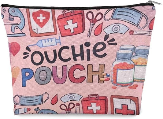 Small Ouchie Pouch Bag Canvas Medicine Storage Bags Wound Care Travel Bag Drug Storage Bags for Medicine First Aid Kit Zipper Pouches Emergency Pouch for Women Girls Doctor Nurse Pouches for Work by YangQian
