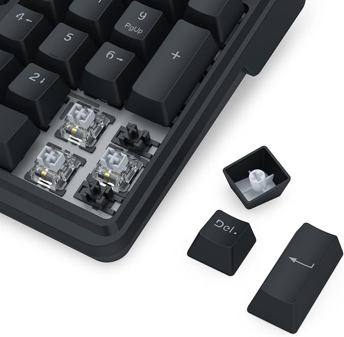 Redragon K762 PRO Wireless 104-Key Gasket Gaming Keyboard, Screen & Knob | Easy-Control LED Info Display, 0-Delay Tri-Mode, Cushioned 5-Layer Noise Dampening for Creamy Thocky Sound, Full-Size 104-Key - Image 4