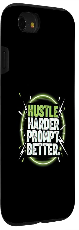 Hustle Harder Prompt Better AI Artificial Intelligence Case for iPhone SE (2020) / 7/8 - Image 3