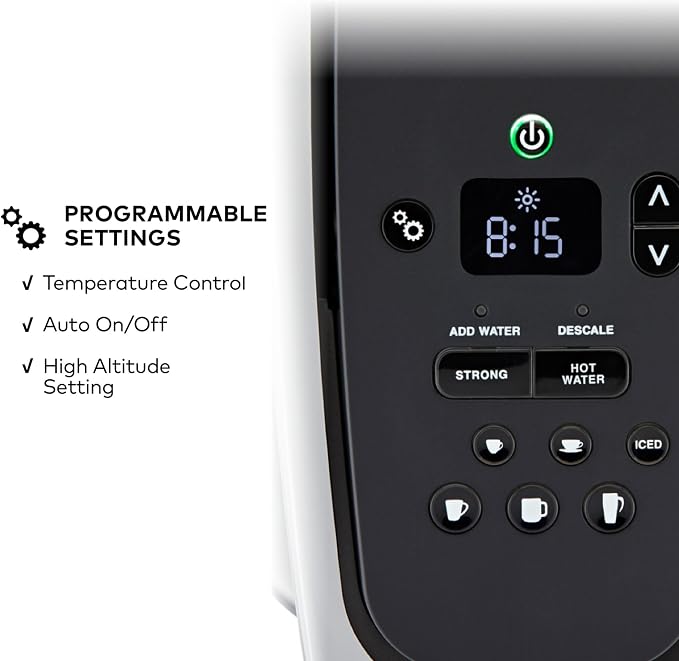 Keurig K-Elite Single Serve K-Cup Pod Coffee Maker, with Strength and Temperature Control, Iced Coffee Capability, 8 to 12oz Brew Size, Programmable, Brushed Gold - Image 5