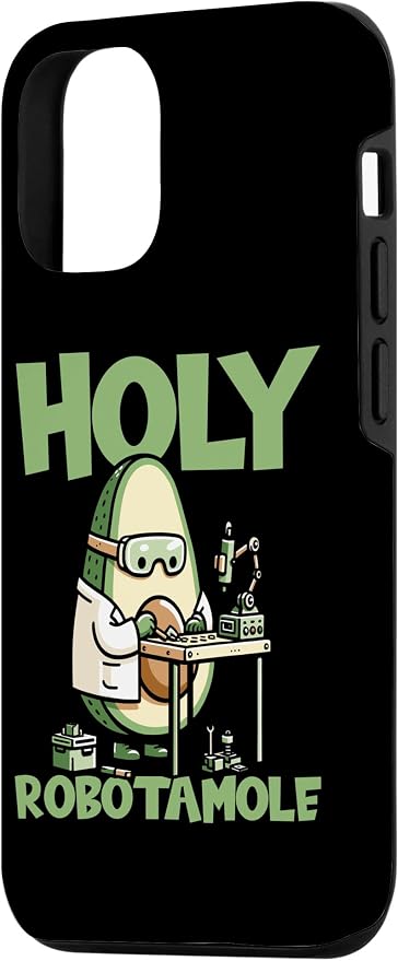 iPhone 14 Pro Robots Artificial - Ai Robotics Avocado Holy Robotamole Case - Image 2