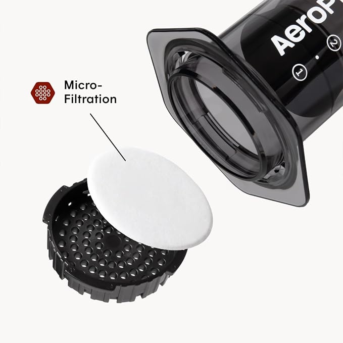 AeroPress Clear Black Coffee Press, French Press, Pour-Over & Espresso Style - Image 3