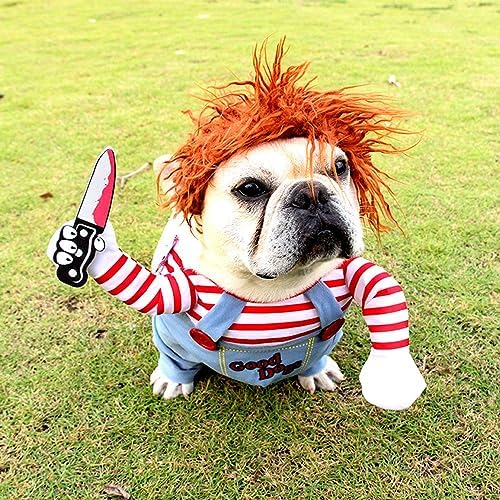 GOYOSWA Dog Halloween Costumes, Pet Deadly Doll Dog Costume Funny Dog Costumes Dog Halloween Costume Clothes for Small Medium Large Extra Large Dogs Pets (XX-Large) - Image 6