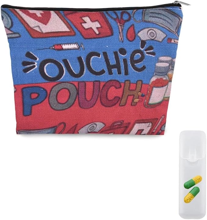 Ouch Pouch Med Kit Bag Small Nurse Medical Bag Pouch Emergency Pouches for School Camping Travel Medicine Bags for Family First Aid Kit Organizer Pouches Medication Storage Bags for Pills Ouchie Bag by YangQian