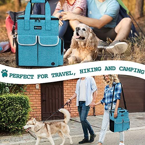 PetAmi Dog Travel Bag Organizer, Pet Supplies Diaper Tote, Navy Blue - Image 6