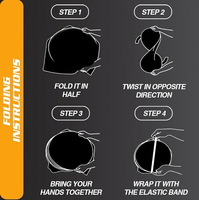 Magnelex Tesla Windshield Sun Shade (Model 3/Y), Reflective Polyester Blocks Heat & Sun, Foldable Car Window Sun Blocker, Mirror Cut-Out, Fade-Resistant Sunshade, Tesla 3 Accessories (Pack of 2) - Image 6