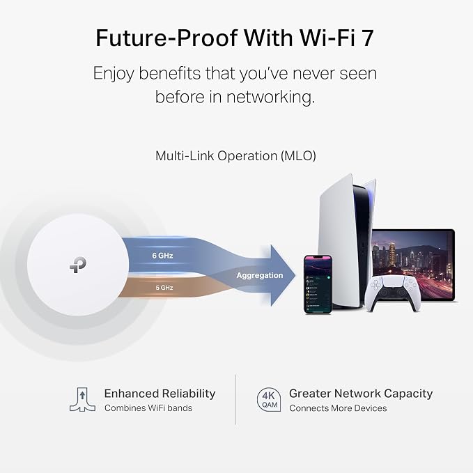 TP-Link Deco 7 Outdoor BE65 BE11000 Tri-Band Wi-Fi 7 Mesh Extender | Up to 3,000 sq.ft, 2 * 2.5G PoE+ Ports, IP65 Waterproof | Multiple Mount Options | 6 GHz, MLO, Homeshield, 320 MHz, AI-Roaming - Image 10