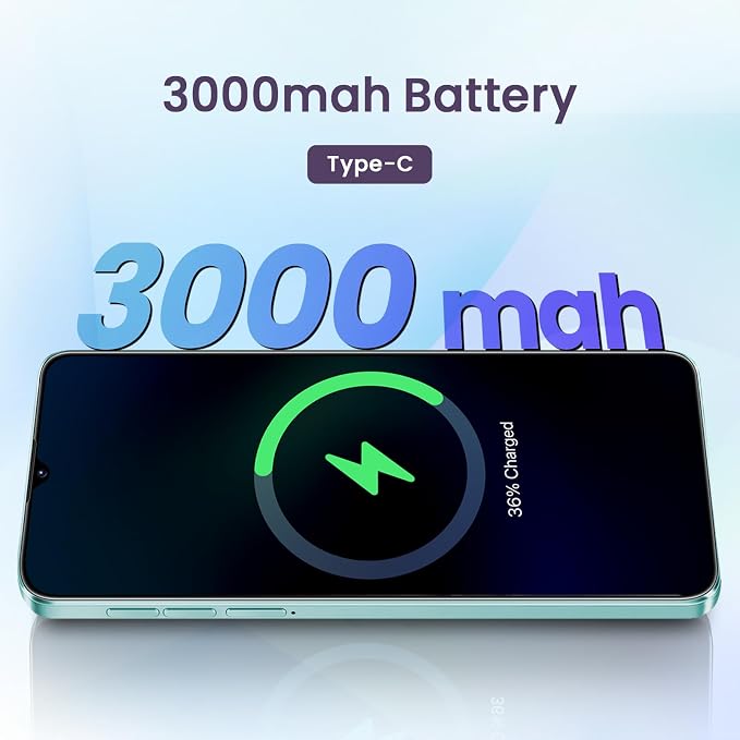 Unlock Phone, 4G Network Android Phone, 6.3-inch Screen, 2GB RAM+16GB ROM/TF 128GB, Dual SIM Cards, Dual Cameras, Suitable for Novice Users (Cyan) - Image 7