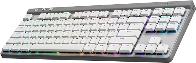 Logitech G515 TKL Wireless Gaming Keyboard (Linear) + G309 Lightspeed Wireless Gaming Mouse Bundle - White by Unknown