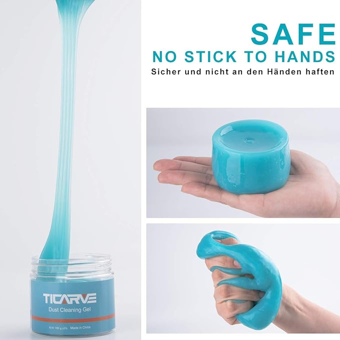 TICARVE Cleaning Gel for Car Detail Tools Car Cleaning Automotive Dust Air Vent Interior Detail Putty Universal Dust Cleaner for Auto Laptop Car Slime Cleaner - Image 8