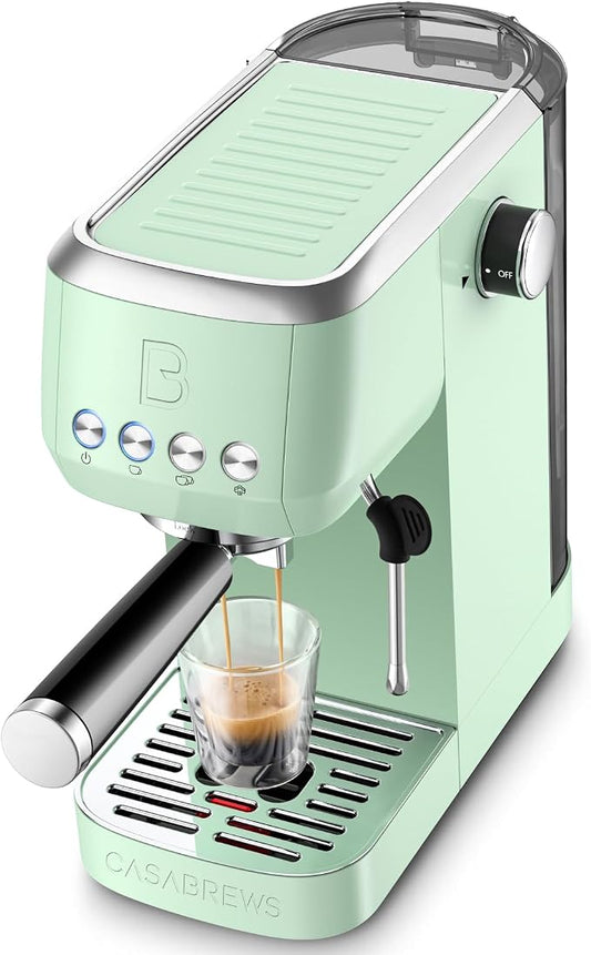 CASABREWS 3700 Essential Espresso Machine, Stainless Steel Espresso Maker | 20-Bar Italian Pump, Powerful Steam Wand, 43.9oz Removable Water Tank, Compact Espresso Maker for Home, Cappuccino & Latte by CASABREWS