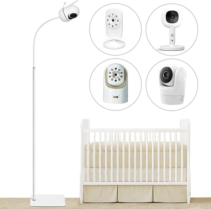67" Adjustable Height Baby Monitor Floor Stand Holder Compatible with Hellobaby HB6560/HB6550/Pro/HB65/HB66/HB248,ANMEATE,Infant Optics DXR-8 Pro,eufy,Nanit Pro Smart Baby Monitor & Flex Stand by AOZTSUN