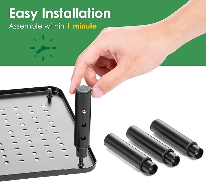 DOLALIKE 2 Pack Desktop Riser, 3 Height Adjustable Monitor stands for 2 Monitors, PC, Computer, Printer, iMac, Desktop Monitor Stand with Ventilated Platform for Airflow - Image 7