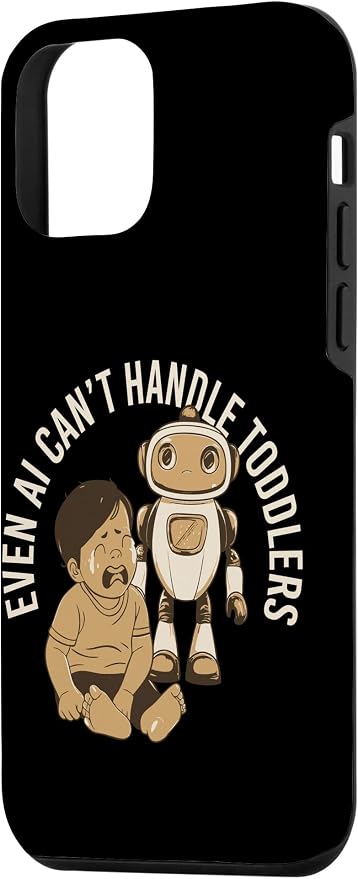 Even AI Cant Handle Toddlers Mom Artificial Intelligence Case for iPhone 12 mini - Image 2