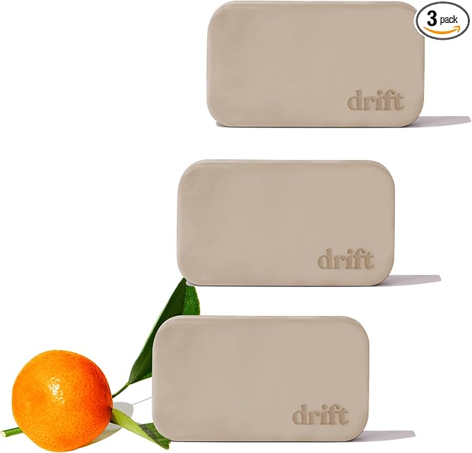 Drift Car Air Freshener - The Original Stone Air Freshener - Car Odor Eliminator - Long Lasting Scent - Metal Clip - Essential Oils - Clean Ingredients - Grove Scent 3 Pack Refill - NO CLIP INCLUDED by driftscents