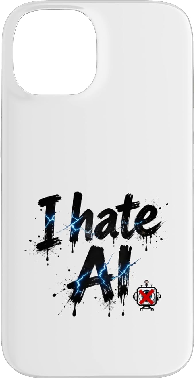 I Hate Ai Case for iPhone 14 by Unknown