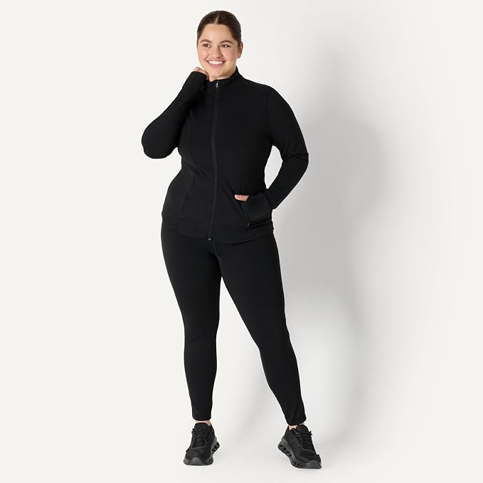 Amazon Essentials Women's Active FormFlex Buttery Soft Slim Fit Quarter Zip Long Sleeve Pullover Jacket - Image 7