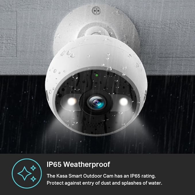 Kasa 2K+ Outdoor Wired Security Camera - Person/Motion Detection, 24/7 Recording, 2-Way Audio, Siren, Starlight Color Night Vision, Subscription-Free Local Storage or Optional Cloud, KC420WS - Image 6