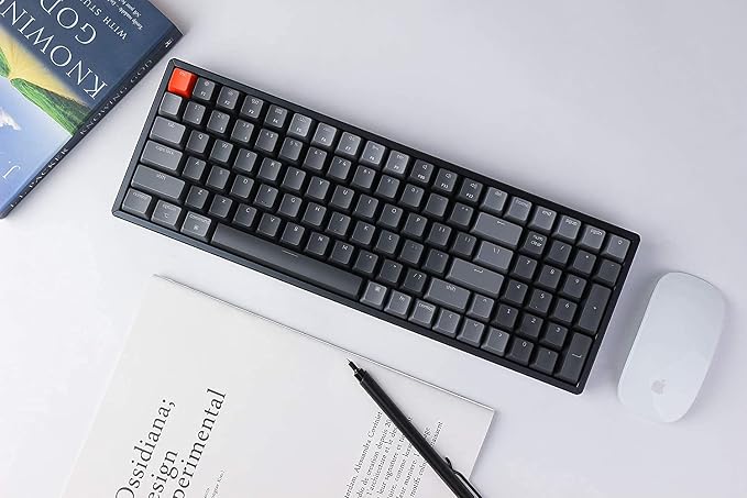 Keychron K4 Wireless Bluetooth/USB Wired Gaming Mechanical Keyboard, Compact 100 Keys RGB LED Backlit Gateron Brown Switch N-Key Rollover, Aluminum Frame for Mac Windows, Version 2 - Image 2