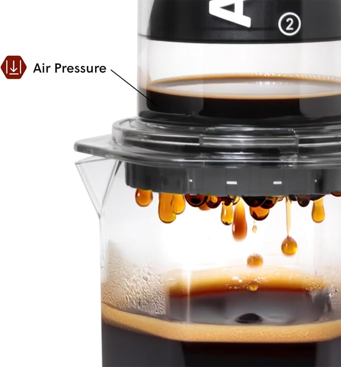 AeroPress Clear XL Coffee Press, French Press, Pour-Over & Espresso Style | All-in-One Large Manual Brewer, 2 Min Brew for Less Bitterness, More Flavor, Portable Coffee Maker, Travel & Camping - Image 4