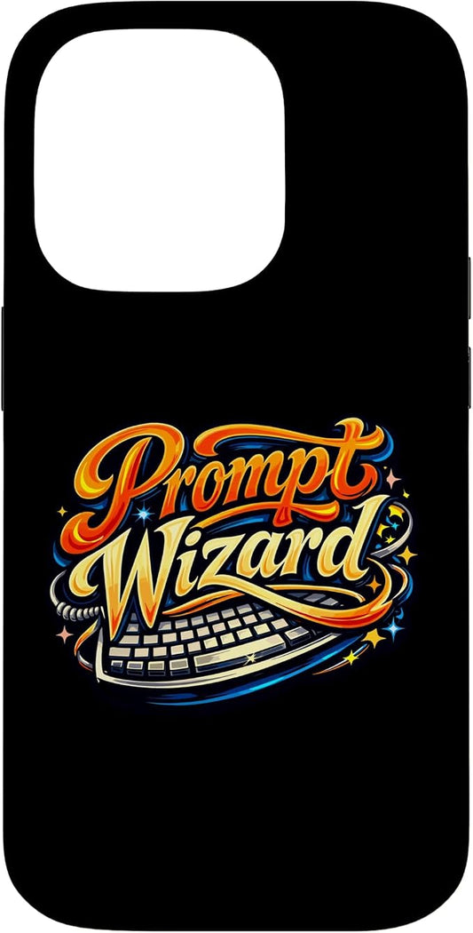Prompt Wizard AI Retro Keyboard Case for iPhone 14 Pro by Unknown