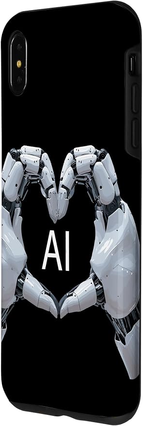 iPhone XS Max Love AI, Artificial Intelligence, robot hands Case - Image 2