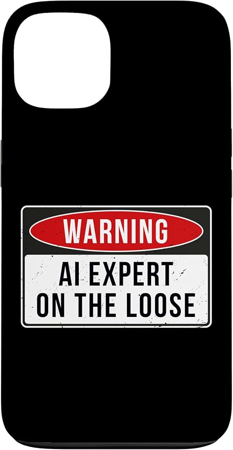 Warning Sign - AI Expert On The Loose Funny Job Quote Case for iPhone 13 by Unknown
