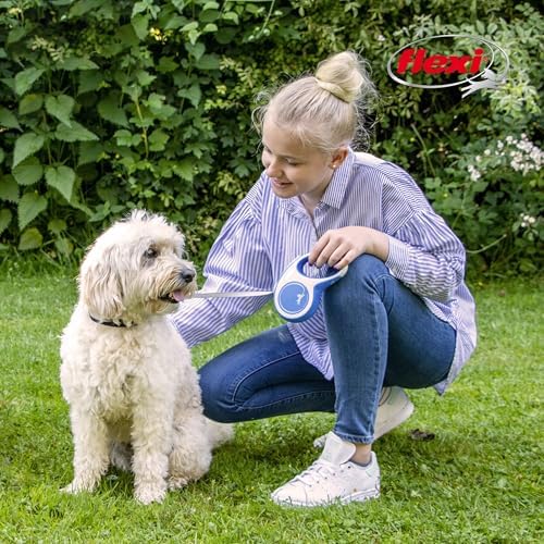 FLEXI® Comfort Tape Retractable Dog Leash, Medium, 16 ft - Blue - Image 3