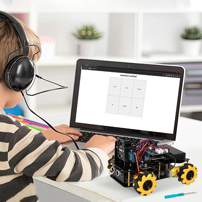 ACEBOTT Robot Kit with 3MP Camera, Robotics for Kids Ages 8–12 12-16 Compatible with Arduino & Scratch, App & Remote Control, STEM Toys Coding Robot Kit, Gift for Kids, Teens and Adults - Image 10
